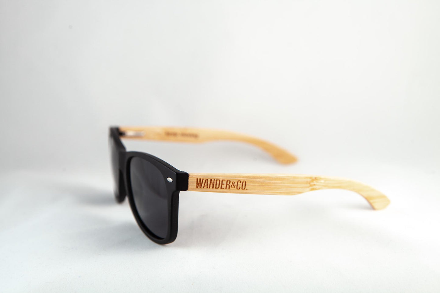 Wander & Co. Bamboo + Black Sunglasses