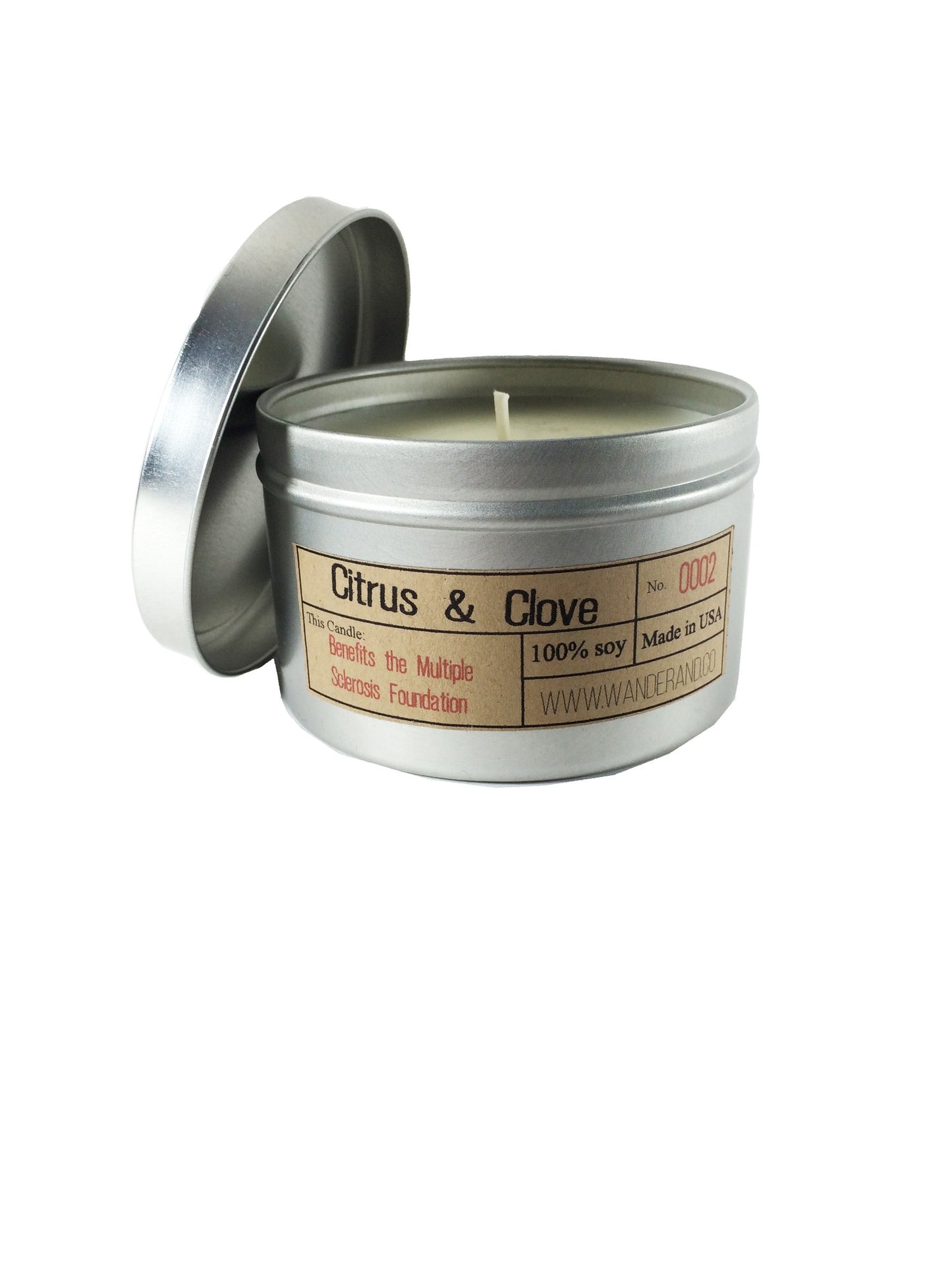 Wander & Co. "Citrus and Clove" Candle