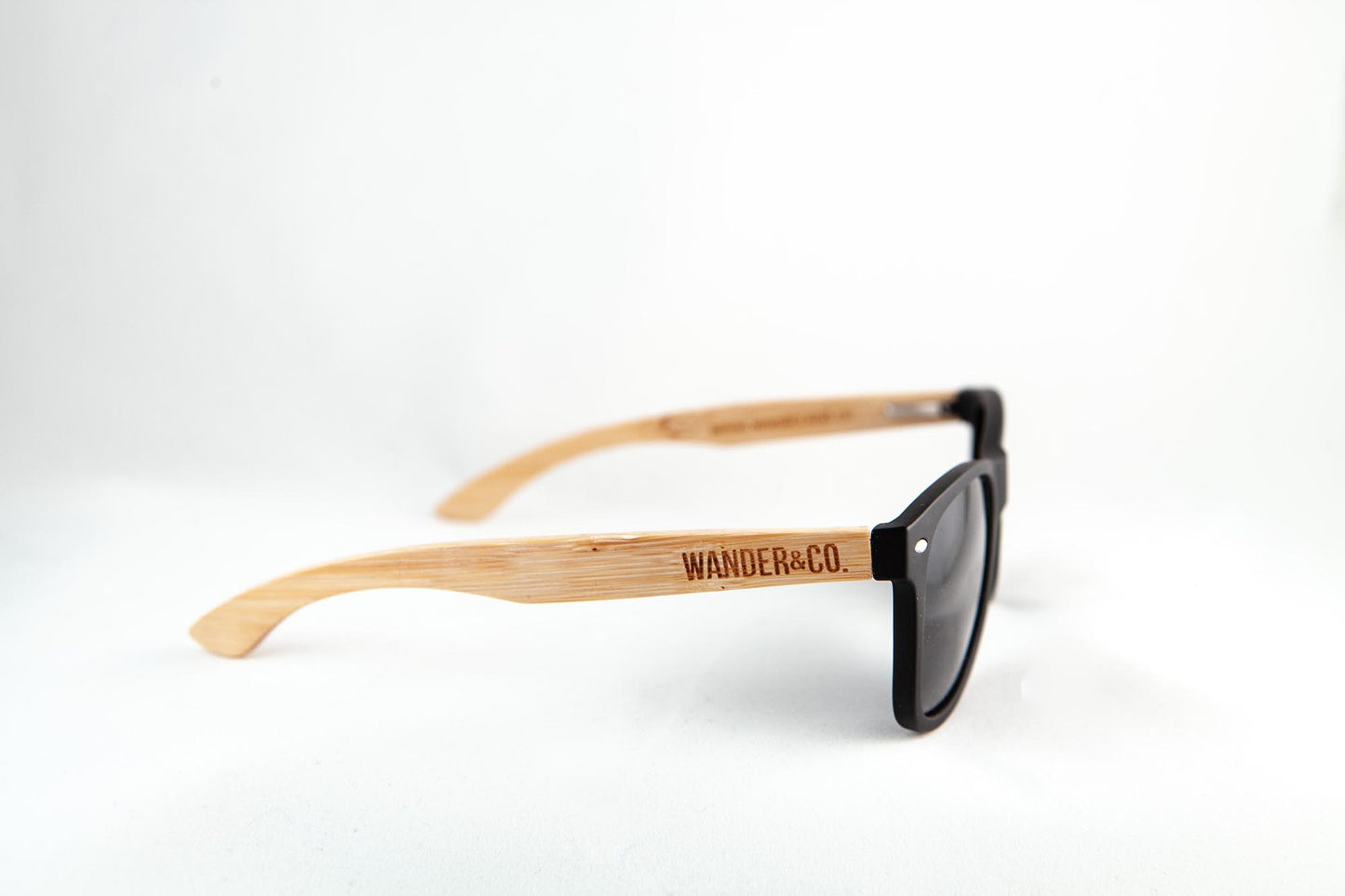 Wander & Co. Bamboo + Black Sunglasses