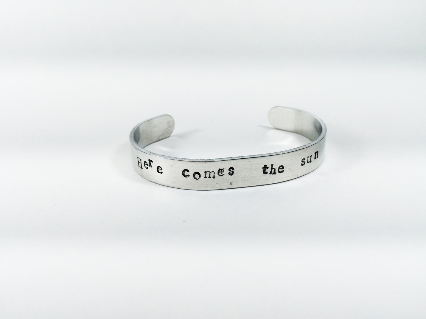"Here comes the sun" handmade aluminum bracelet