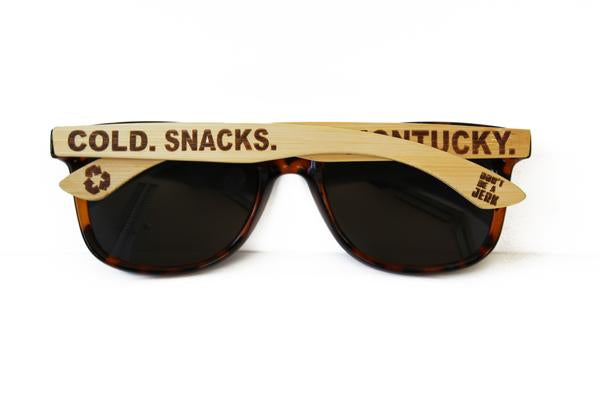 Wander & Co. x MONTUCKY COLD SNACKS Limited Edition Bamboo Sunglasses