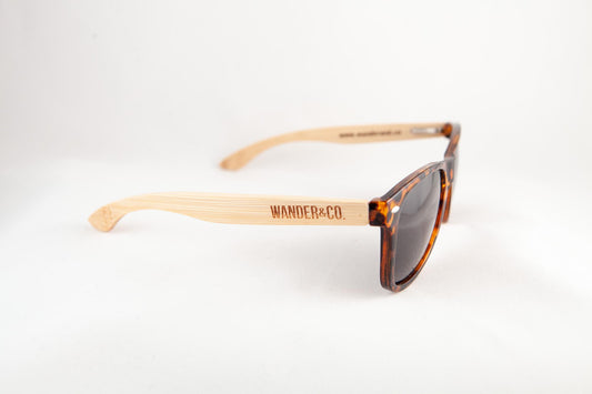 Wander & Co. Bamboo + Tortoise Sunglasses